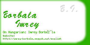 borbala imrey business card